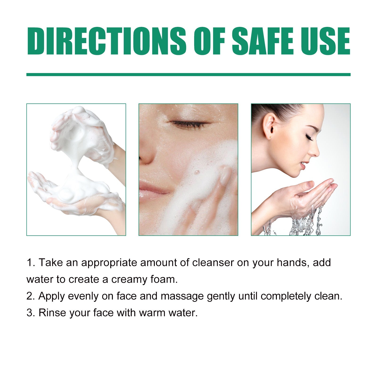 Pine Soothing Centella Asiatica Cleanser, Deep Clear Pores Soft Moisturizing Skin Moisturizing Non-Tight Cleanser