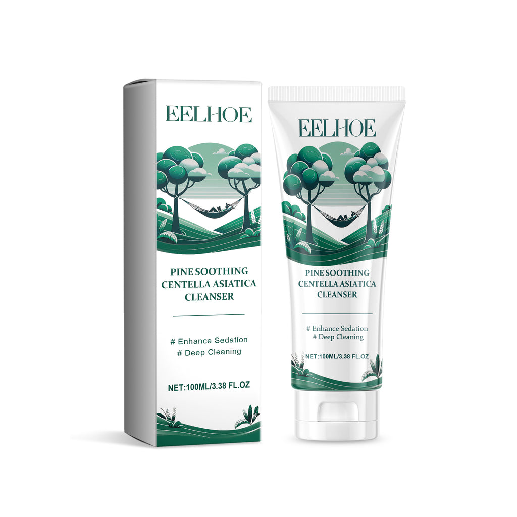 Pine Soothing Centella Asiatica Cleanser, Deep Clear Pores Soft Moisturizing Skin Moisturizing Non-Tight Cleanser